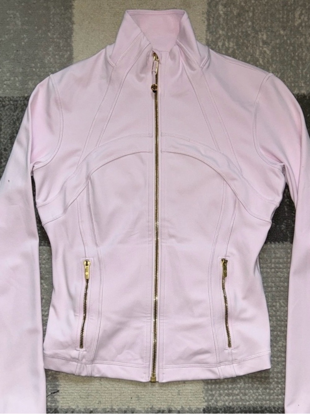 Light Pink Women's Zip-Up Jacket
